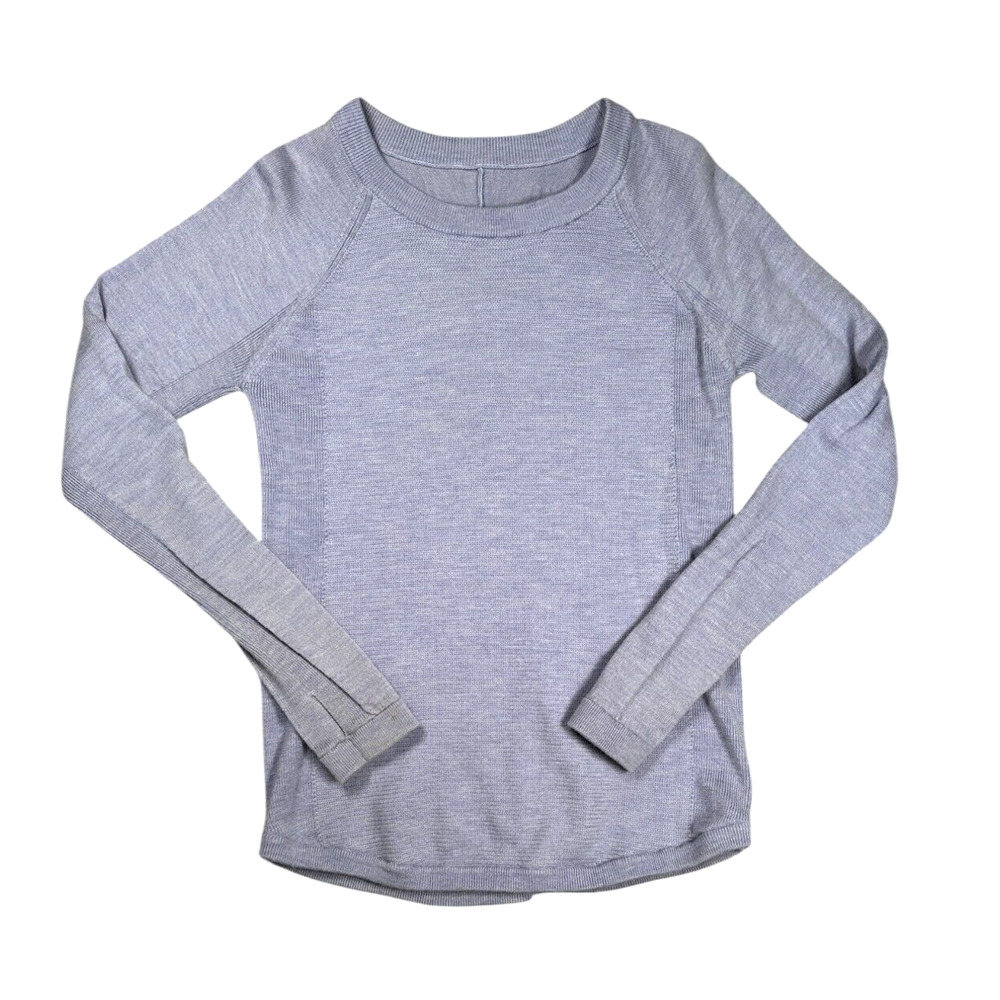 lululemon athletica Gray Crew Neck Sweater